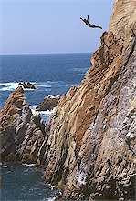 cliff-diving