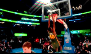 Jeremy Evans double-dunk