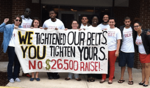 SLAP-UCF protest pay increase for UCF President John Hitt