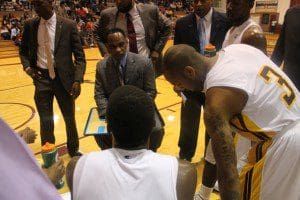 B-CU Men's Head Coach Gravelle Craig emphasizes the importance of finishing strong. Karsceal Turner-WONO