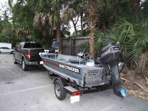 Frank Wright's truck and trailer