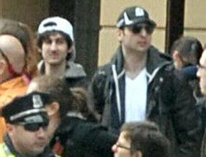 Suspect # 1 on right killed, Suspect # 2 on the left - still on the run. (Photo: FBI)