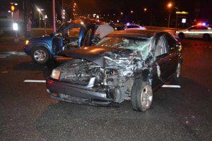 Crash at Hiawassee Road and Colonial Drive, May 3rd, 2013. (Photo: L. Scurvin/WONO)