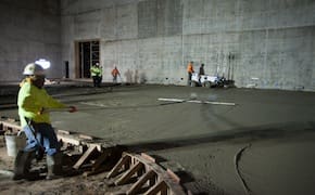 DPAC - cement pour for Walt Disney Theatre