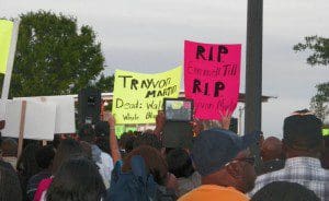 Supporters rally for justice on behalf of Trayvon Martin, March 2012 (File photo: WONO)