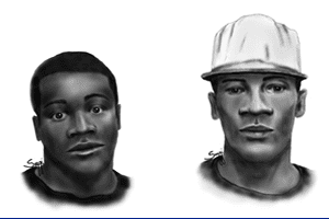 Composite sketch of armed robbery suspects (Image: OPD)