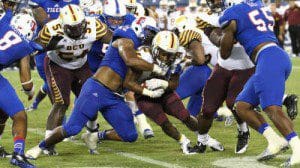 B-CU exacted revenge on the Tennessee State Tigers Sunday in Nashville 12-9. Courtesy: Sam Jordan / TSU Athletics