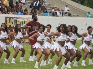 The Panther Cheerleaders were the only bright spot for Virginia Union. (Photo credit: K. Turner/WONO)
