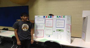 Orlando Science Schools student Yashasvi Bhat of Metro West places first in the junior computer science category.