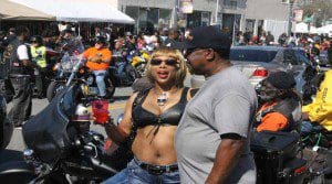 Biker Chick- Ladies in Biker gear are always a good look! (Photo credit: K. Turner/WONO)