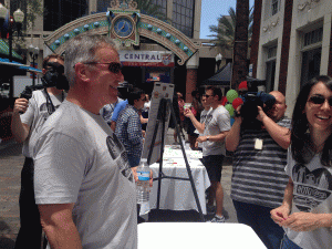 Orlando Mayor Buddy Dyer at Project DTO-Advancing Downtown Orlando, Midday Mingle, Wall Street Plaza, Downtown Orlando, June 25, 2014. (Photo: WONO)