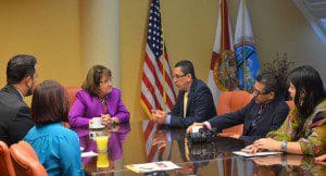 Orange County Mayor Teresa Jacobs hosts delegation from Universidad Autonoma de Occidente (UAO) in Cali, Colombia. (Photo: Orange County government)