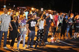 Prosteters in Ferguson, Missouri - Oct. 2014 
