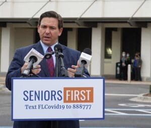 DeSantis vaccine policy Seniors First