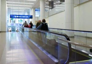 Terminal C moving walkways